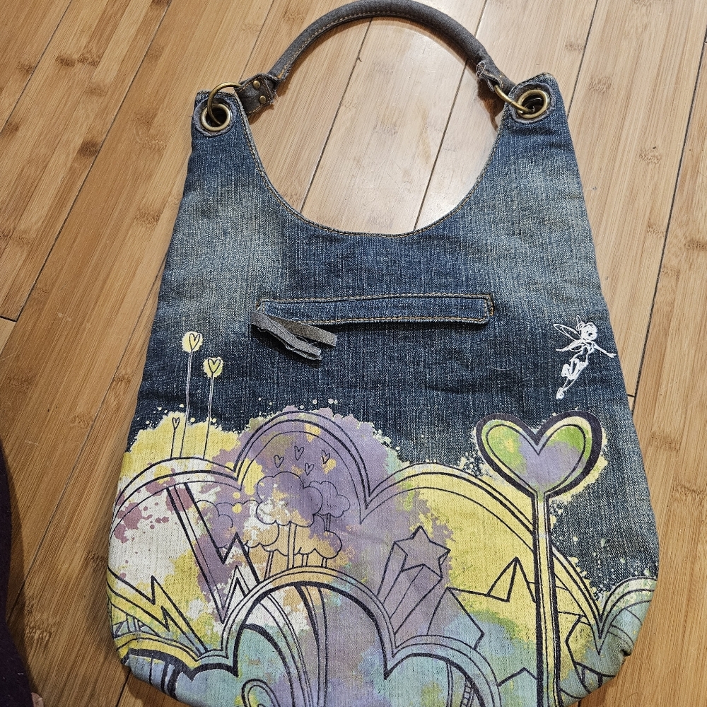Retro Disney Exclusive Tinerbell Y2k Denim Bag - Picture 6 of 9